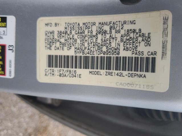 Photo 11 VIN: 5YFBU4EE1DP095950 - TOYOTA COROLLA 