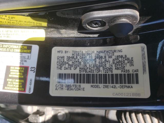 Photo 9 VIN: 5YFBU4EE1DP112276 - TOYOTA COROLLA BA 