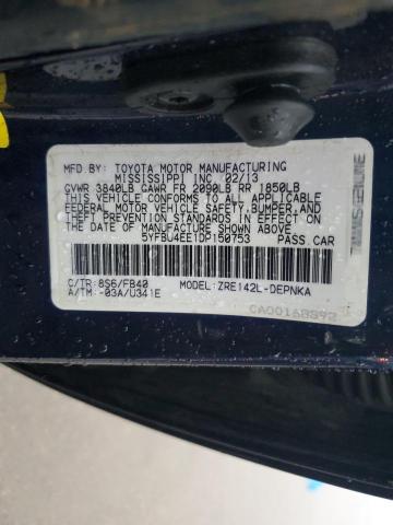 Photo 11 VIN: 5YFBU4EE1DP150753 - TOYOTA COROLLA 