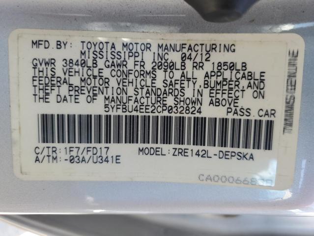 Photo 11 VIN: 5YFBU4EE2CP032824 - TOYOTA COROLLA 