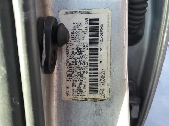 Photo 12 VIN: 5YFBU4EE2DP114960 - TOYOTA COROLLA BA 