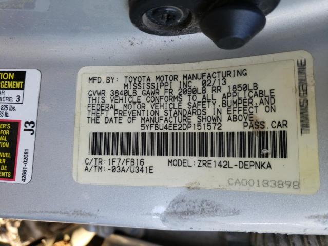 Photo 9 VIN: 5YFBU4EE2DP151572 - TOYOTA COROLLA BA 