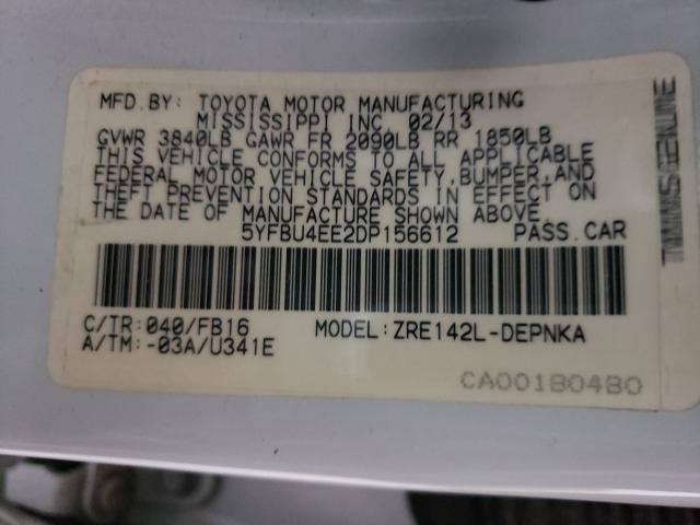 Photo 9 VIN: 5YFBU4EE2DP156612 - TOYOTA COROLLA BA 