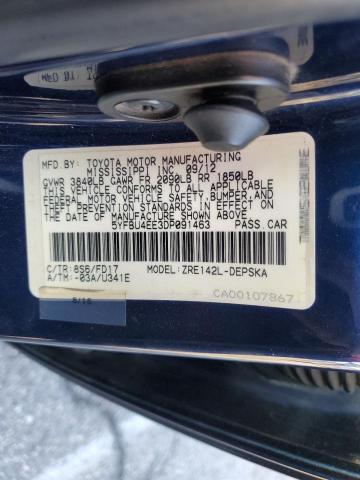 Photo 11 VIN: 5YFBU4EE3DP091463 - TOYOTA COROLLA BA 