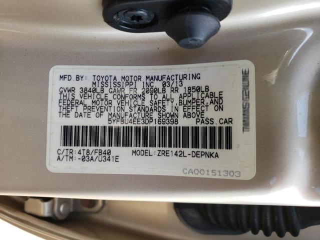 Photo 9 VIN: 5YFBU4EE3DP169398 - TOYOTA COROLLA BA 