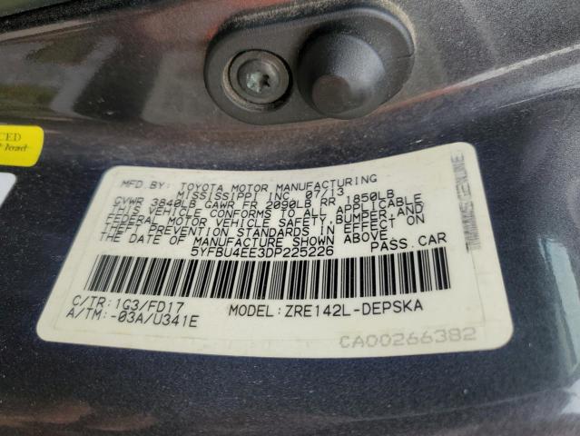 Photo 12 VIN: 5YFBU4EE3DP225226 - TOYOTA COROLLA BA 