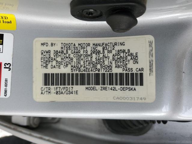 Photo 12 VIN: 5YFBU4EE4CP017225 - TOYOTA COROLLA BA 