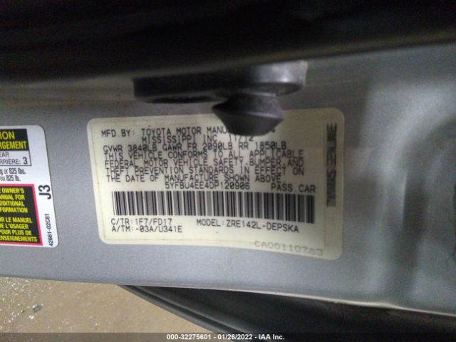 Photo 8 VIN: 5YFBU4EE4DP120906 - TOYOTA COROLLA 