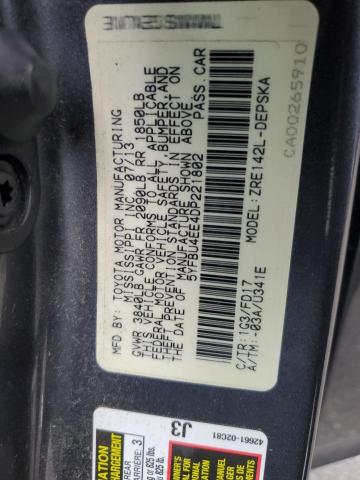 Photo 11 VIN: 5YFBU4EE4DP221802 - TOYOTA COROLLA BA 