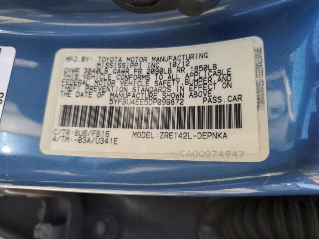 Photo 11 VIN: 5YFBU4EE5DP099872 - TOYOTA COROLLA 