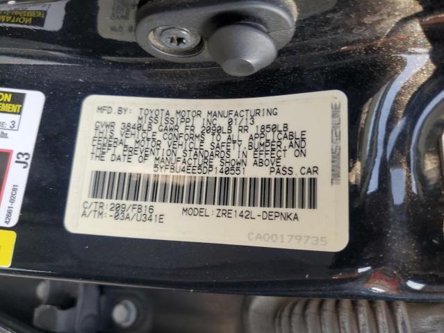 Photo 11 VIN: 5YFBU4EE5DP140551 - TOYOTA COROLLA 