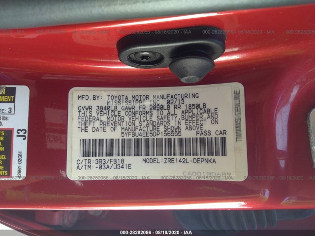 Photo 8 VIN: 5YFBU4EE5DP156555 - TOYOTA COROLLA 