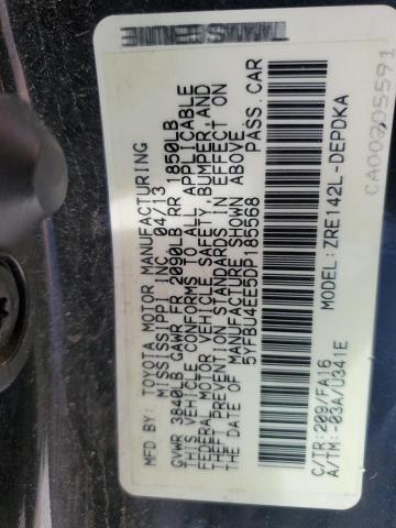 Photo 12 VIN: 5YFBU4EE5DP185568 - TOYOTA COROLLA 