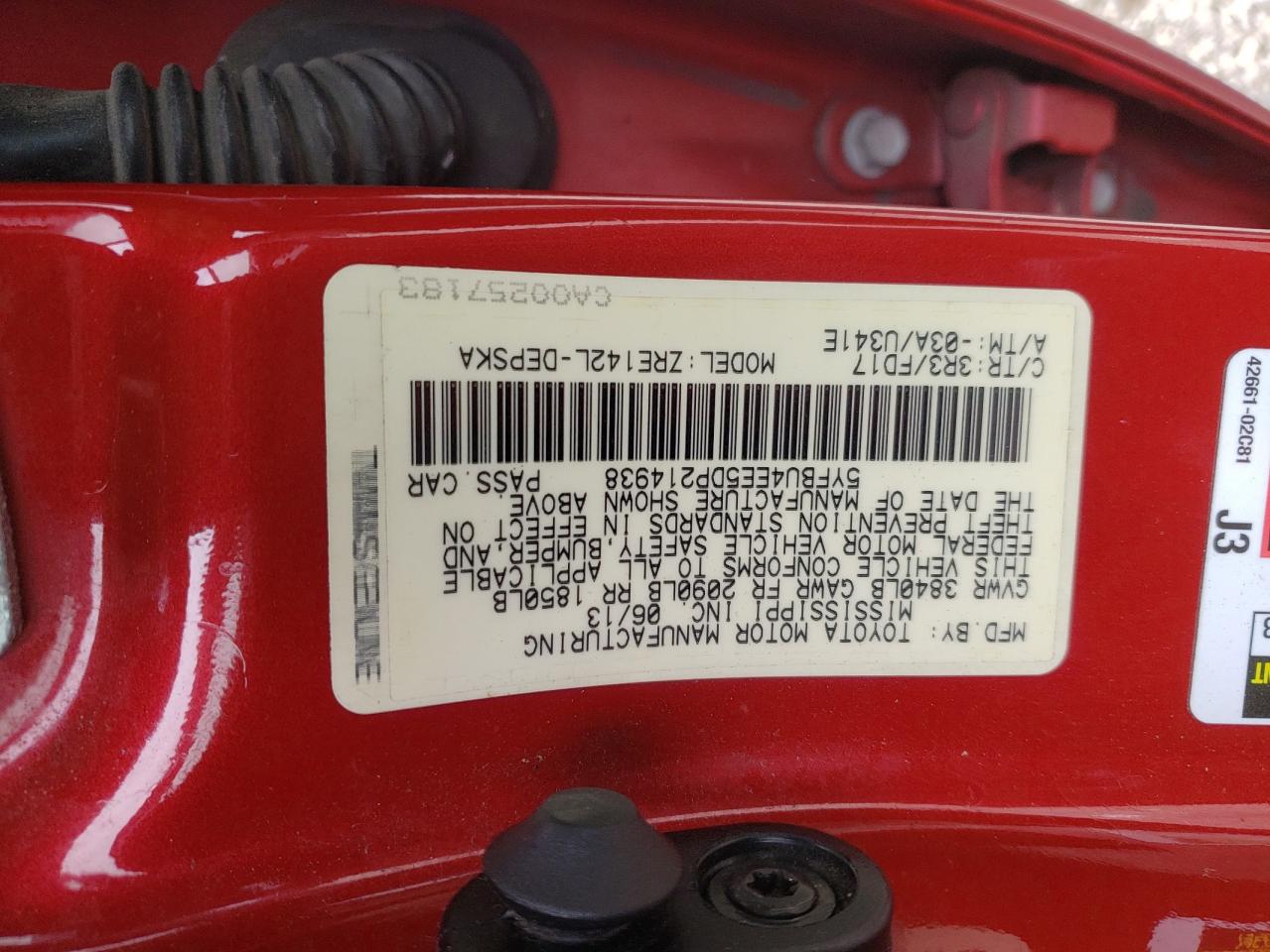 Photo 11 VIN: 5YFBU4EE5DP214938 - TOYOTA COROLLA 