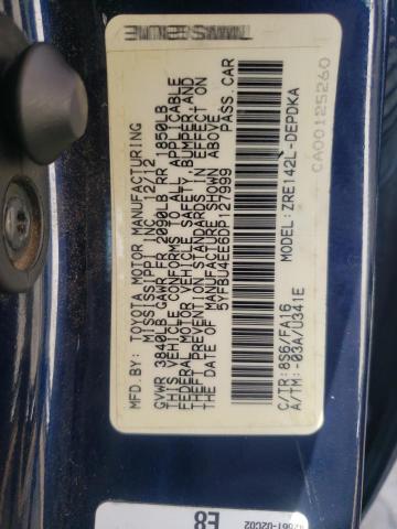 Photo 11 VIN: 5YFBU4EE6DP127999 - TOYOTA COROLLA BA 