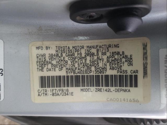 Photo 9 VIN: 5YFBU4EE6DP135097 - TOYOTA COROLLA BA 