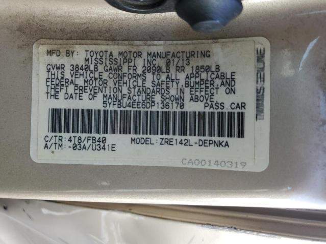 Photo 11 VIN: 5YFBU4EE6DP136170 - TOYOTA COROLLA 