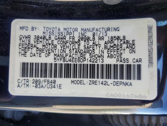 Photo 11 VIN: 5YFBU4EE6DP142213 - TOYOTA COROLLA 