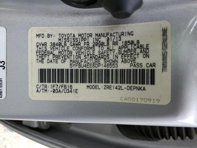 Photo 11 VIN: 5YFBU4EE6DP146553 - TOYOTA COROLLA BA 