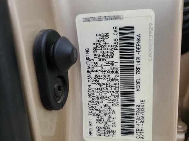 Photo 11 VIN: 5YFBU4EE6DP206511 - TOYOTA COROLLA 