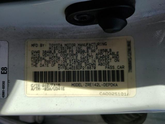 Photo 12 VIN: 5YFBU4EE6DP218870 - TOYOTA COROLLA BA 