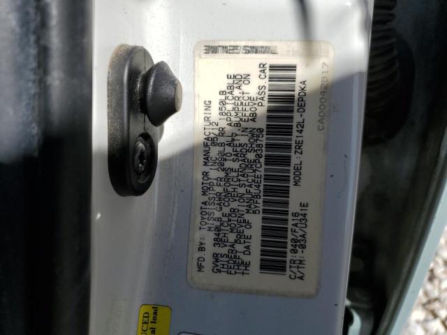 Photo 11 VIN: 5YFBU4EE7CP038750 - TOYOTA COROLLA 