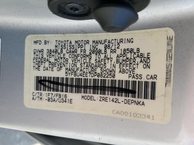 Photo 12 VIN: 5YFBU4EE7DP082250 - TOYOTA COROLLA 