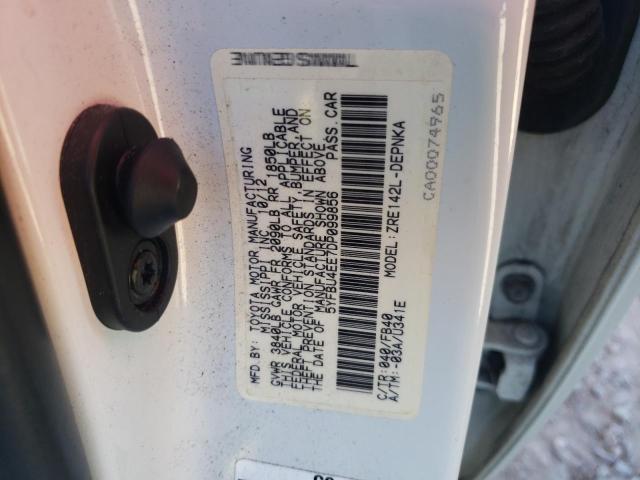 Photo 11 VIN: 5YFBU4EE7DP099856 - TOYOTA COROLLA BA 