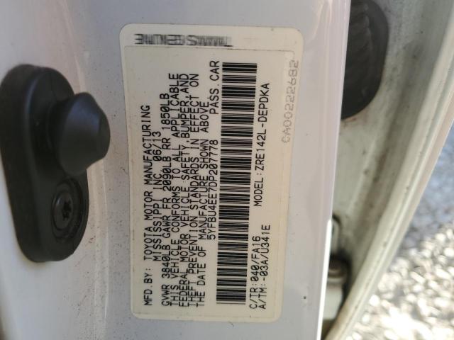 Photo 11 VIN: 5YFBU4EE7DP207778 - TOYOTA COROLLA 