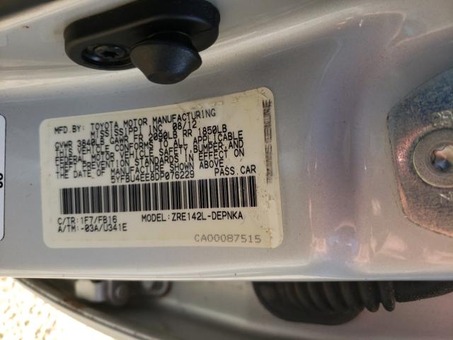 Photo 9 VIN: 5YFBU4EE8DP076229 - TOYOTA COROLLA BA 