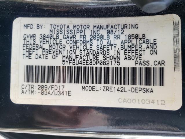 Photo 12 VIN: 5YFBU4EE8DP082175 - TOYOTA COROLLA BA 