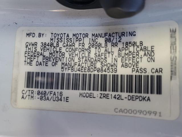 Photo 9 VIN: 5YFBU4EE8DP084539 - TOYOTA COROLLA BA 