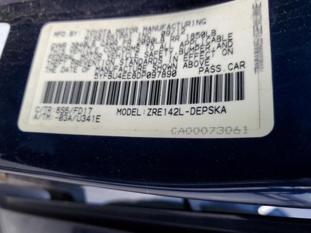 Photo 11 VIN: 5YFBU4EE8DP097890 - TOYOTA COROLLA 