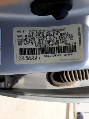 Photo 12 VIN: 5YFBU4EE8DP217316 - TOYOTA COROLLA BA 