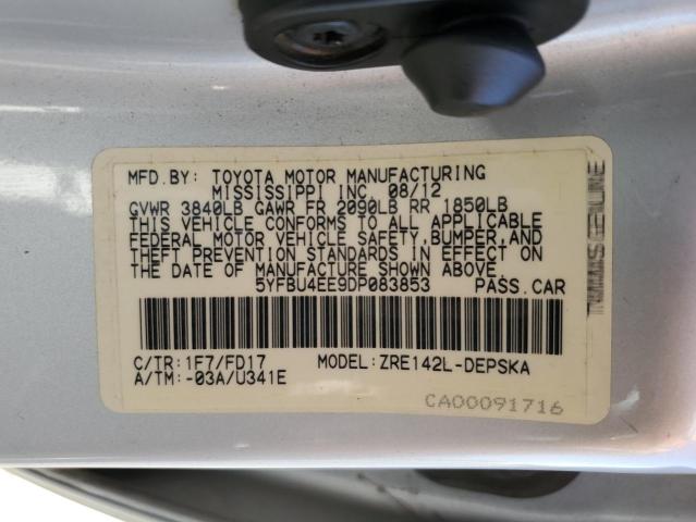 Photo 11 VIN: 5YFBU4EE9DP083853 - TOYOTA COROLLA 