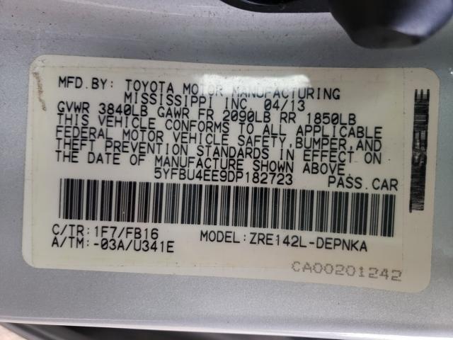 Photo 9 VIN: 5YFBU4EE9DP182723 - TOYOTA COROLLA BA 