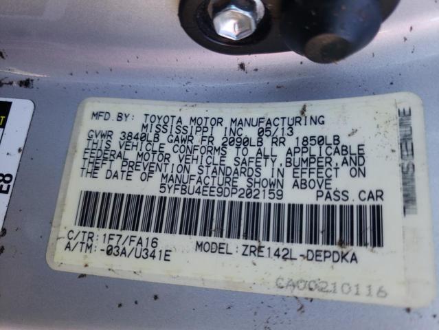 Photo 9 VIN: 5YFBU4EE9DP202159 - TOYOTA COROLLA BA 