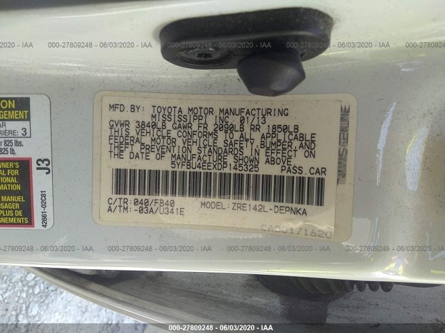 Photo 8 VIN: 5YFBU4EEXDP145325 - TOYOTA COROLLA 