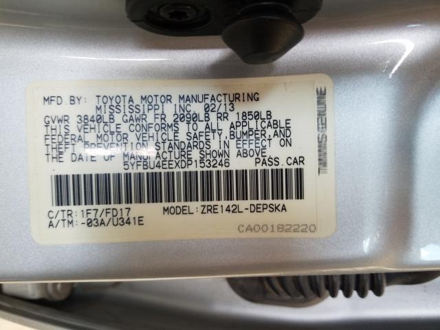 Photo 9 VIN: 5YFBU4EEXDP153246 - TOYOTA COROLLA BA 