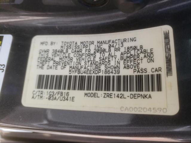 Photo 9 VIN: 5YFBU4EEXDP186439 - TOYOTA COROLLA BA 