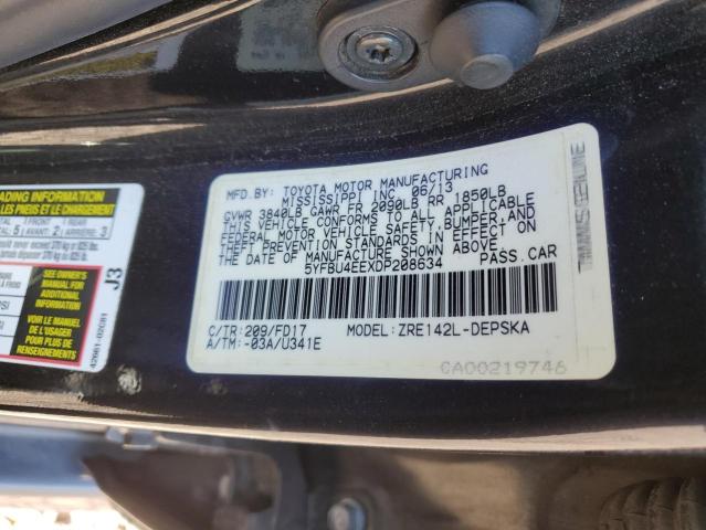 Photo 11 VIN: 5YFBU4EEXDP208634 - TOYOTA COROLLA 