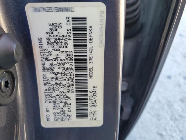 Photo 11 VIN: 5YFBU4EEXDP218693 - TOYOTA COROLLA 