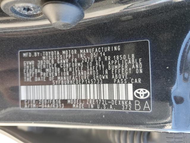 Photo 11 VIN: 5YFBURHE0EP145733 - TOYOTA COROLLA L 