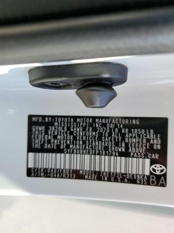 Photo 9 VIN: 5YFBURHE0FP181794 - TOYOTA COROLLA L 