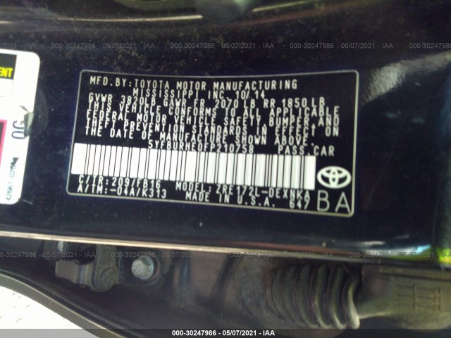 Photo 8 VIN: 5YFBURHE0FP210758 - TOYOTA COROLLA 