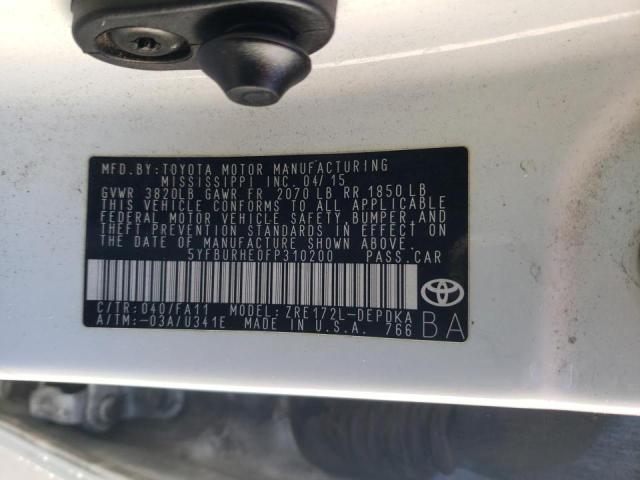 Photo 11 VIN: 5YFBURHE0FP310200 - TOYOTA COROLLA 