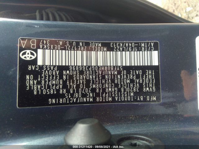 Photo 8 VIN: 5YFBURHE0GP366896 - TOYOTA COROLLA 