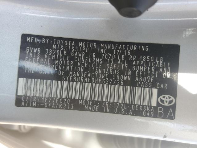 Photo 11 VIN: 5YFBURHE0HP627736 - TOYOTA COROLLA 