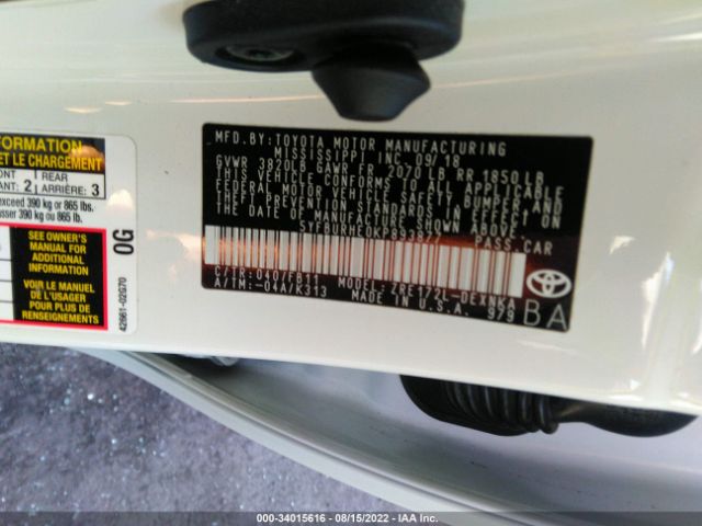 Photo 8 VIN: 5YFBURHE0KP893877 - TOYOTA COROLLA 