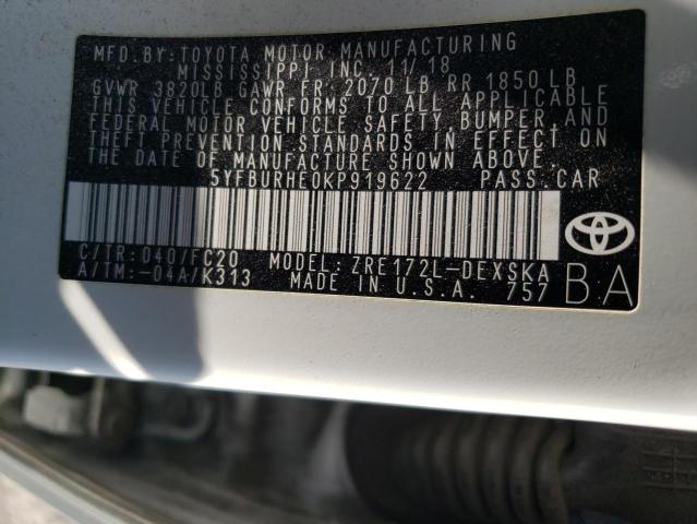 Photo 11 VIN: 5YFBURHE0KP919622 - TOYOTA COROLLA 